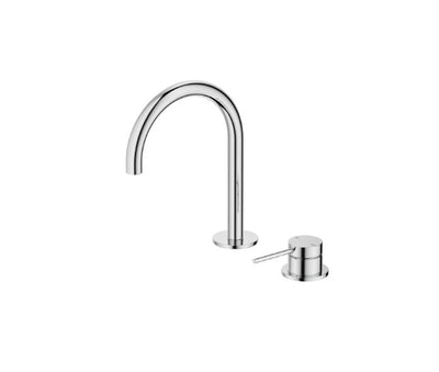 Bella Vista Mica Gooseneck Hob Basin Mixer Chrome