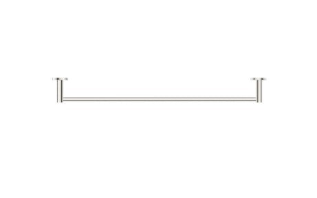 Bella Vista Mica Single Towel Rail 600/800mm Brushed Nickel