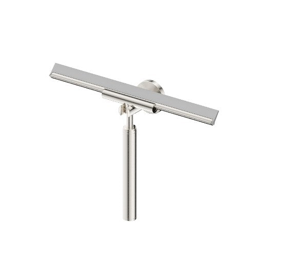 Bella Vista Mica Glass Squeegee Brushed Nickel