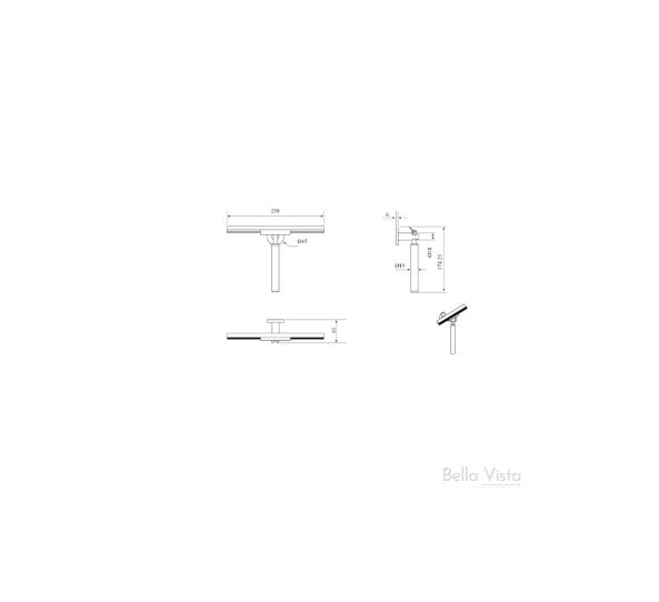 Bella Vista Mica Robe Hook Gun Metal