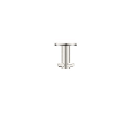 Bella Vista Mica Double Robe Hook Brushed Nickel