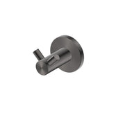 Bella Vista Mica Double Robe Hook Gun Metal