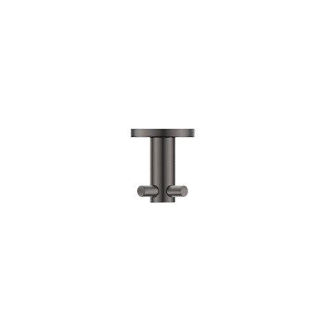 Bella Vista Mica Double Robe Hook Gun Metal