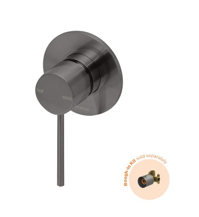 Phoenix Vivid Slimline SwitchMix Shower/Wall Mixer Trim Kit Only Brushed Carbon - Lead Free