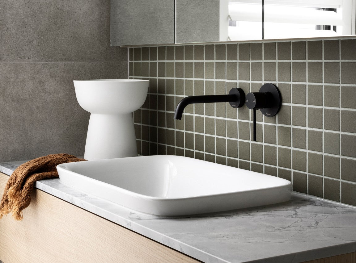 Phoenix Vivid Slimline SwitchMix Shower/Wall Mixer Trim Kit Only Black