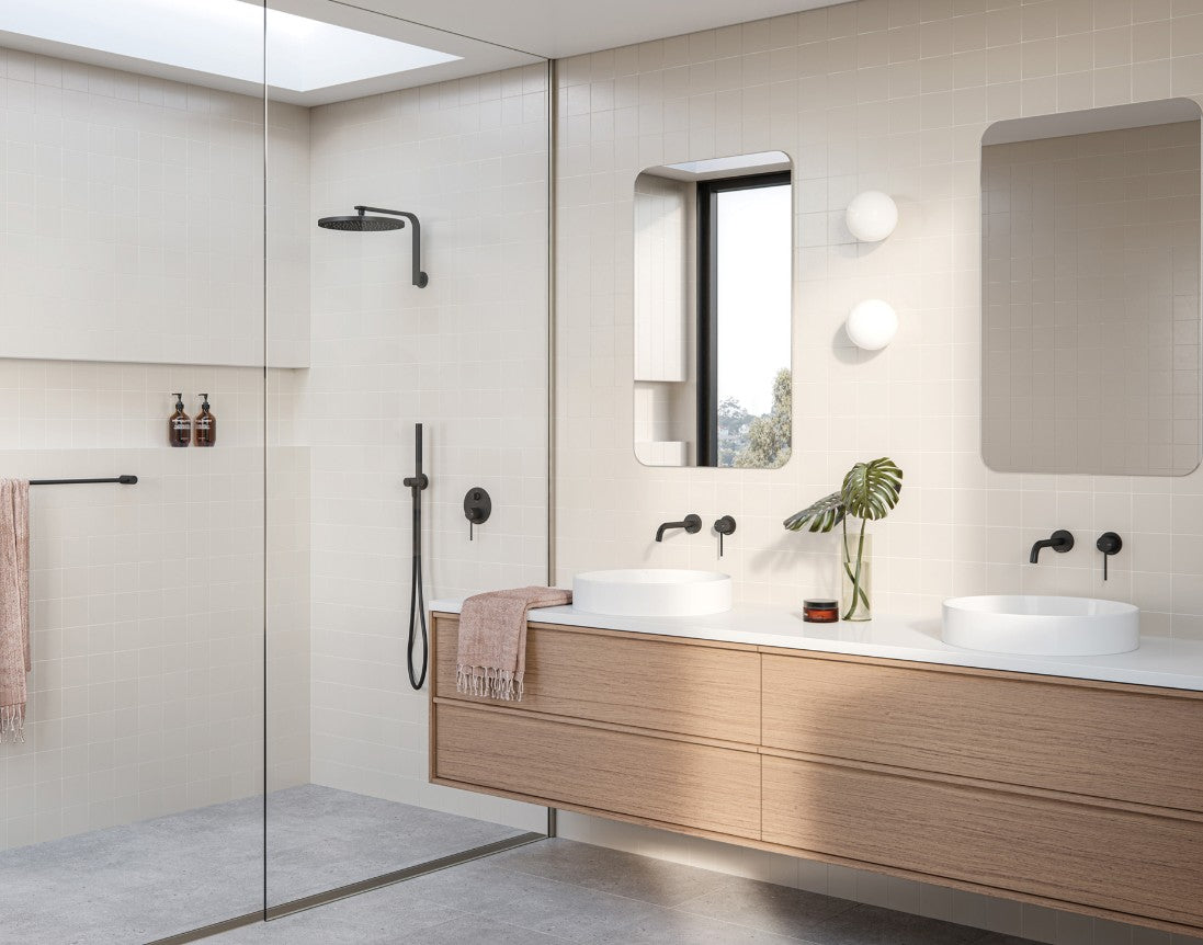 Phoenix Vivid Slimline SwitchMix Shower/Wall Mixer 60mm Black Trim Kit Only