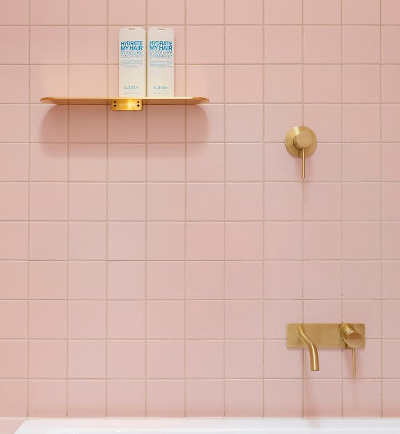 Phoenix Vivid Slimline SwitchMix Wall Basin/Bath Mixer Set 180mm Trim Kit Only Brushed Gold- Lead Free