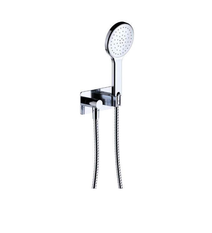 Fienza Kaya Hand Shower, Rectangular Plate, Chrome