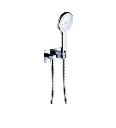 Fienza Kaya Hand Shower, Rectangular Plate, Chrome