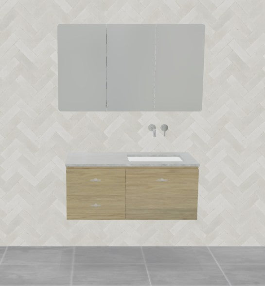 Timberline Dakota Wall Hung Vanity Under Counter Basin