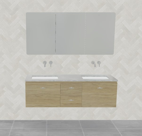 Timberline Dakota Wall Hung Vanity Under Counter Basin