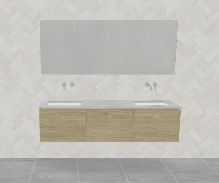 Timberline Dakota Wall Hung Vanity Under Counter Basin