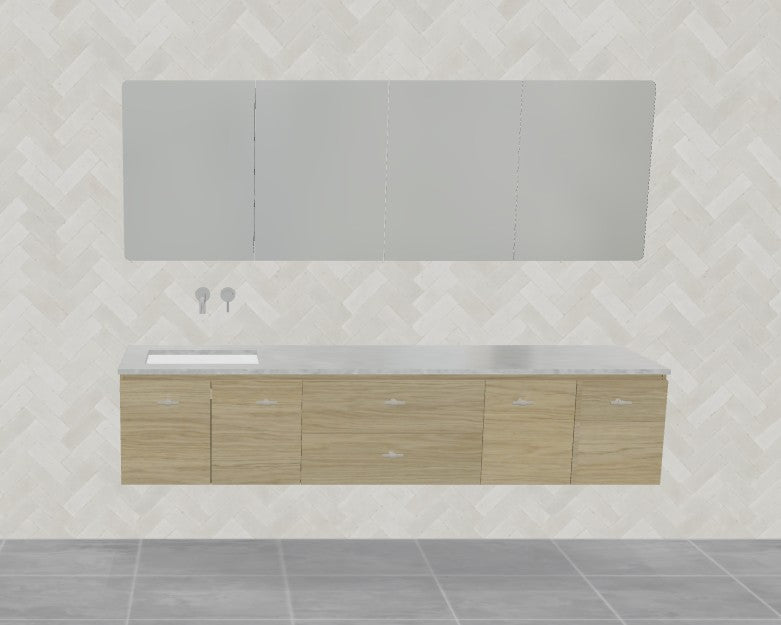 Timberline Dakota Wall Hung Vanity Under Counter Basin