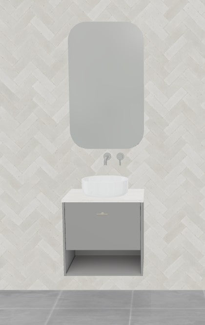 Timberline Kansas Wall Hung Vanity Above Counter Basin