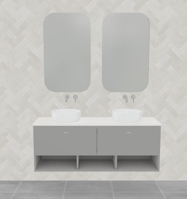 Timberline Kansas Wall Hung Vanity Above Counter Basin