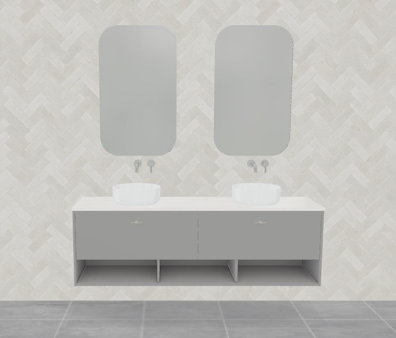 Timberline Kansas Wall Hung Vanity Above Counter Basin