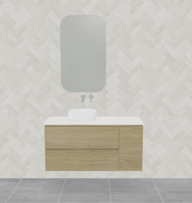Timberline Marshall Wall Hung Vanity Above Counter Basin
