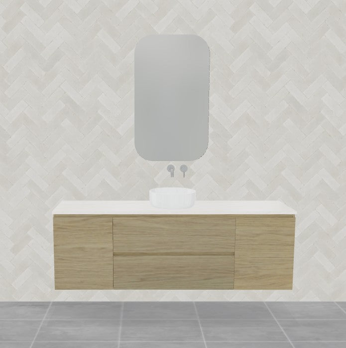 Timberline Marshall Wall Hung Vanity Above Counter Basin