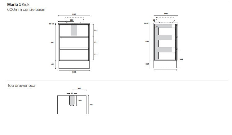 Marquis Marlo Floor Mounted Vanity