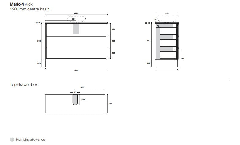 Marquis Marlo Floor Mounted Vanity