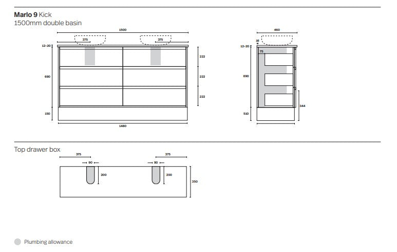 Marquis Marlo Floor Mounted Vanity