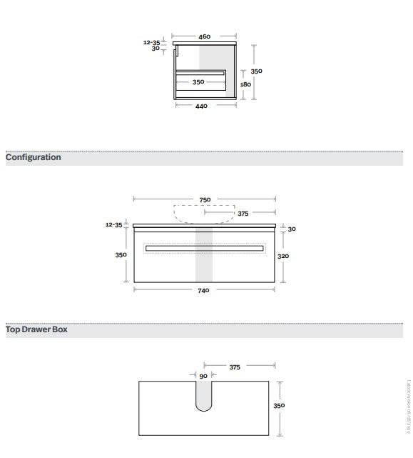 Marquis Rossi Wall Hung Vanity Unit
