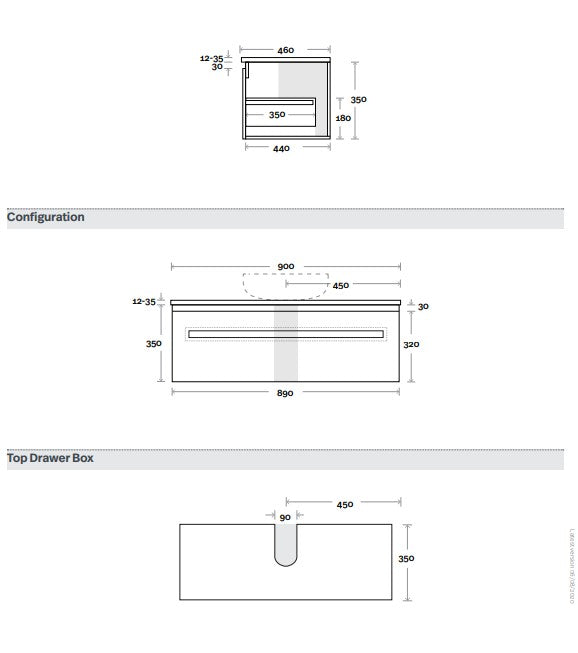 Marquis Rossi Wall Hung Vanity Unit