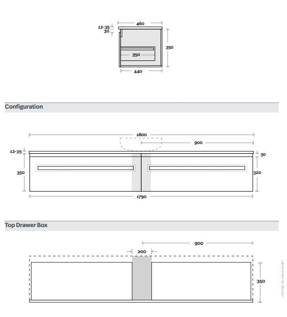 Marquis Rossi Wall Hung Vanity Unit