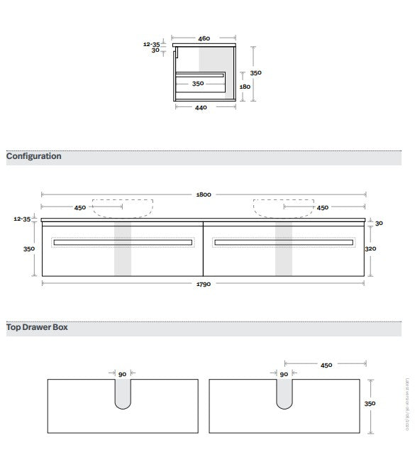 Marquis Rossi Wall Hung Vanity Unit