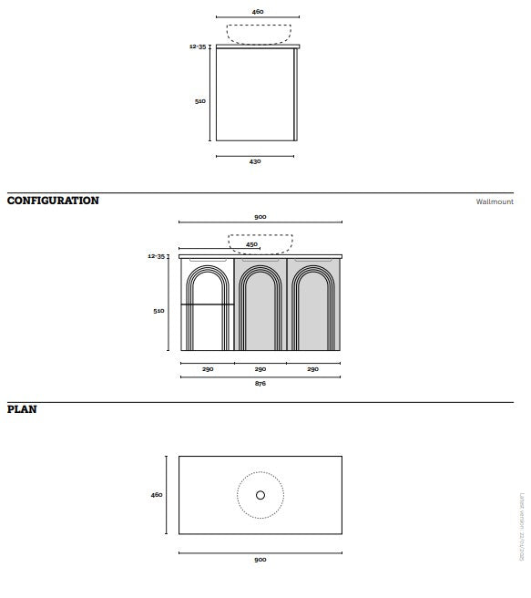 Marquis Arco Wall Hung Vanity