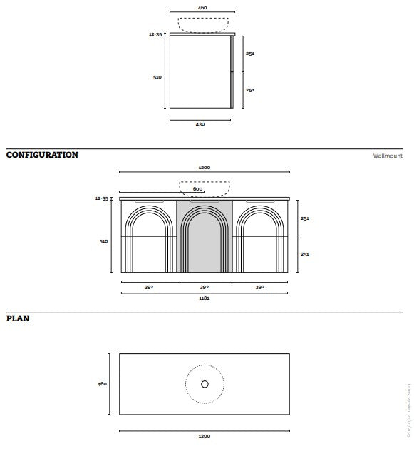 Marquis Arco Wall Hung Vanity