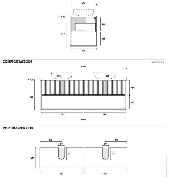 Marquis Merewether Wall Hung Vanity