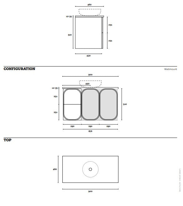 Marquis Port Wall Hung Vanity