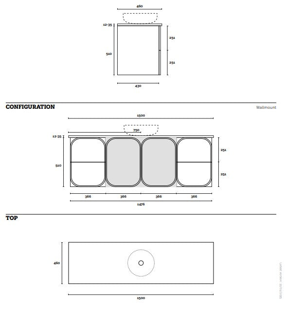 Marquis Port Wall Hung Vanity