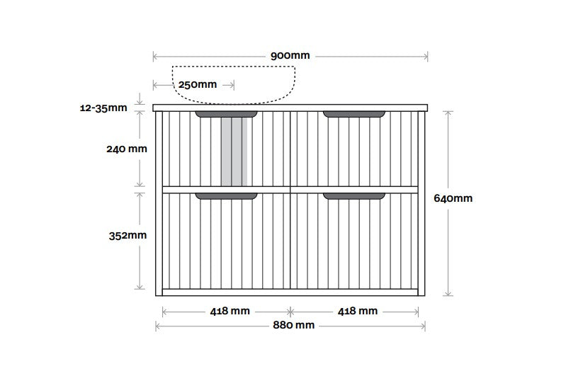 Marquis Salamander Wall Hung Vanity Unit