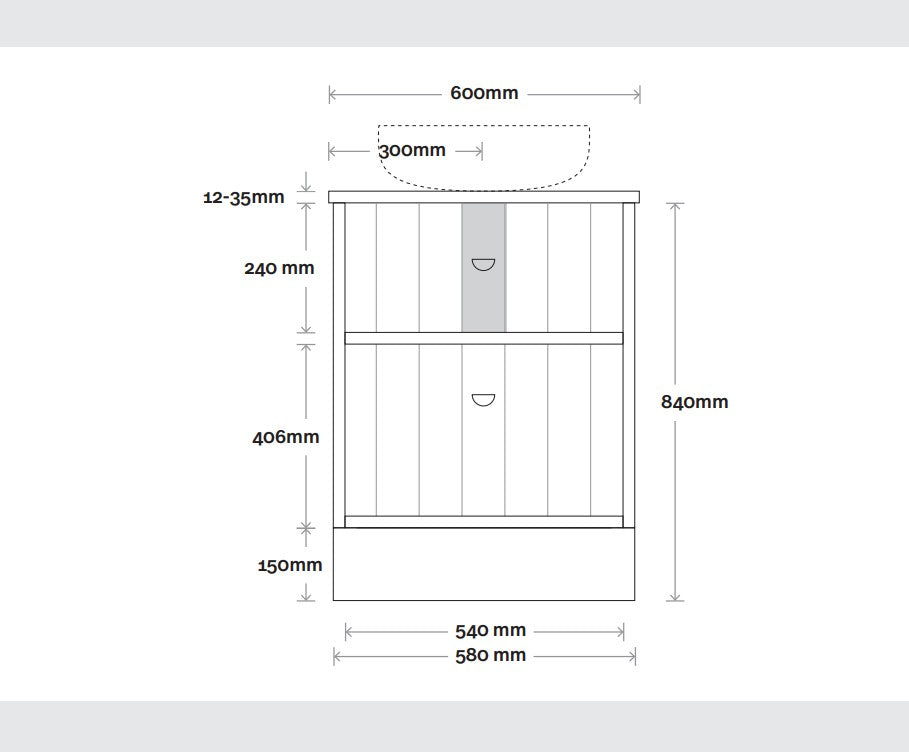 Marquis Anna Floor Mount Vanity Unit