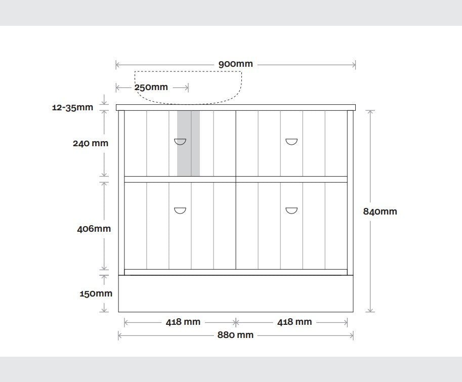 Marquis Anna Floor Mount Vanity Unit