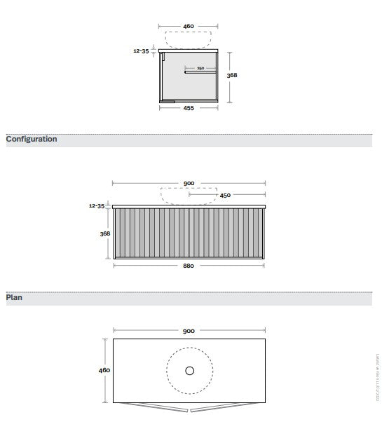 Marquis Peak Wall Hung Vanity Unit