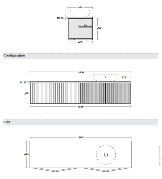 Marquis Peak Wall Hung Vanity Unit