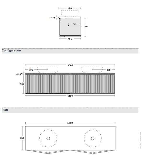 Marquis Peak Wall Hung Vanity Unit