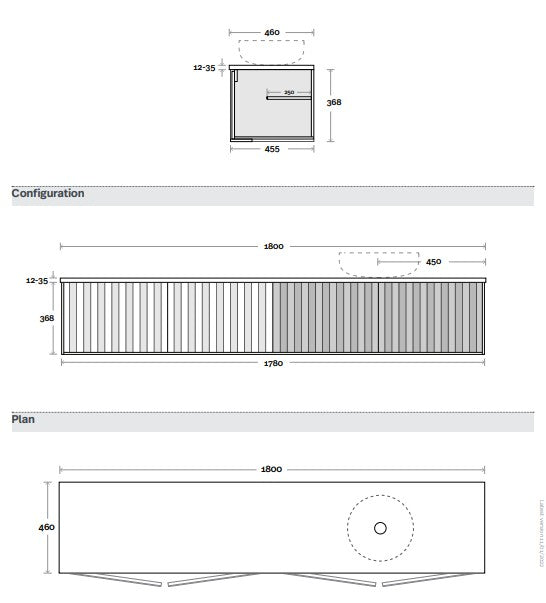 Marquis Peak Wall Hung Vanity Unit