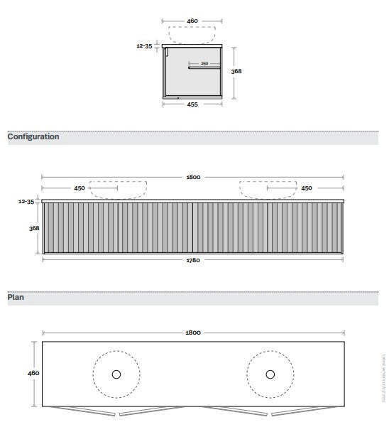 Marquis Peak Wall Hung Vanity Unit