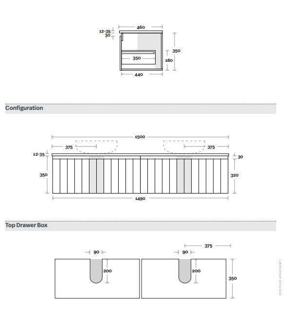 Marquis Valencia Wall Hung Vanity Unit