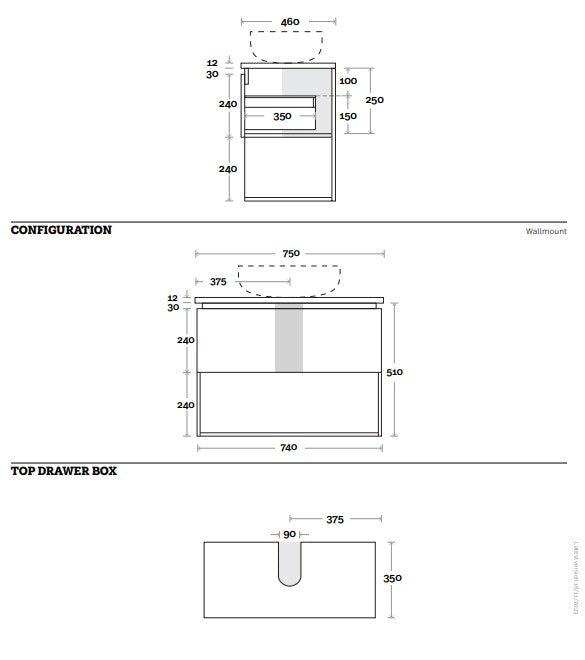 Marquis Oxford Wall Hung Vanity Unit