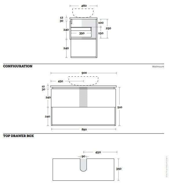 Marquis Oxford Wall Hung Vanity Unit