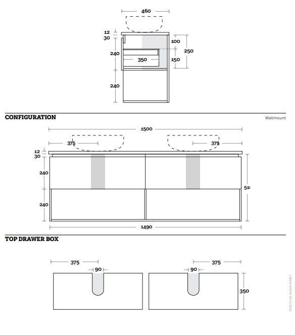 Marquis Oxford Wall Hung Vanity Unit