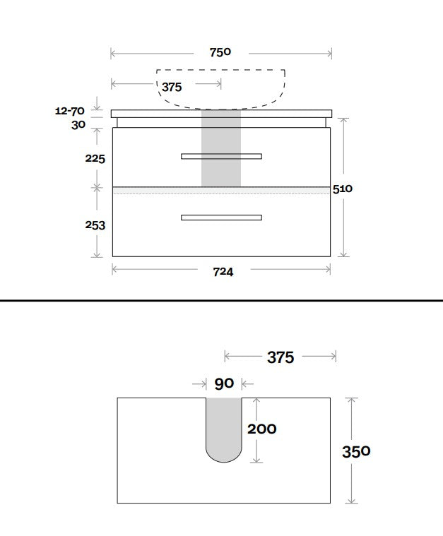 Marquis Riviera Wall Hung Vanity Unit