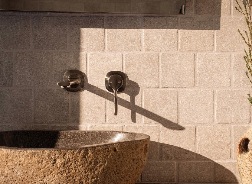Phoenix Vask SwitchMix Wall Basin / Bath Mixer Set Brushed Nickel (Complete Kit) – Lead Free