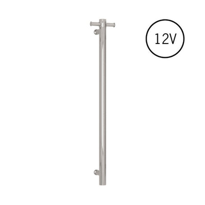 Thermogroup Round Heated Vertical Bar Rail Polished Chrome