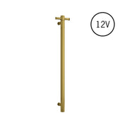 Thermogroup Round Heated Vertical Bar Rail Brushed Gold